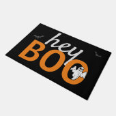 Tapis de porte - hey BOO Ghost / Bats Noir (Incliné)