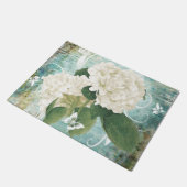 Tapis de porte hortensia blanc (Incliné)