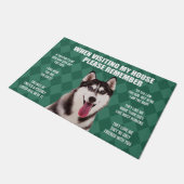 Tapis de porte Husky, Mat de bienvenue Husky, Aman (Incliné)