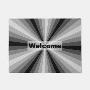Tapis de porte illusion optique noir