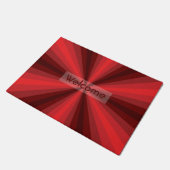Tapis de porte illusion optique rouge (Incliné)