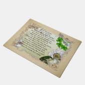 Tapis de porte irlandais de bénédiction de Chambre (Incliné)
