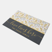 Tapis de porte 'L'amour vit ici' (Incliné)