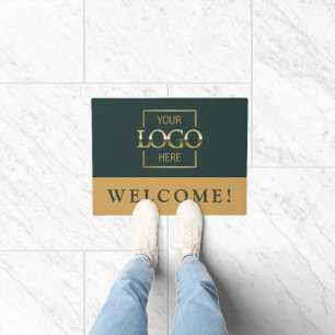 Tapis de porte Logo d'entreprise promotionnel vert
