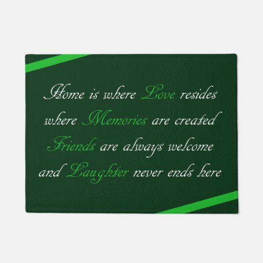 Tapis de porte - maison douce (Devant)