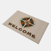 Tapis de porte Mandala amérindien (Incliné)