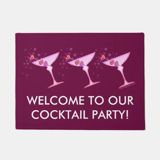 TAPIS DE PORTE - MARTINI ROSE (Devant)