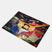 Tapis de porte monogramme Rock & Roll (Incliné)
