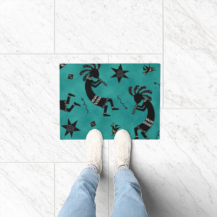 Tapis de porte motif de style sud-ouest