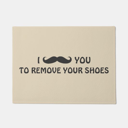 Tapis de porte - MOUSTACHE VOUS (Devant)