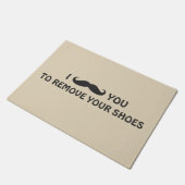 Tapis de porte - MOUSTACHE VOUS (Incliné)