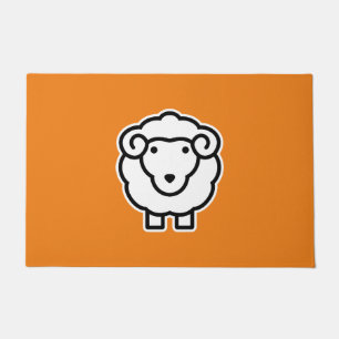 Tapis de porte moutons