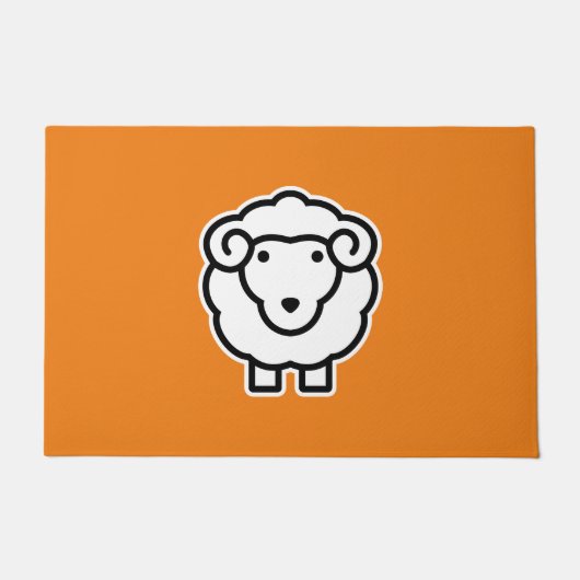 Tapis de porte moutons (Devant)
