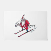 Tapis de porte père Noël Skiing (Devant)
