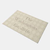 Tapis de Porte Personnalisé Classique Bienvenue Ma (Incliné)