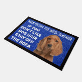 Tapis de porte personnalisé Cocker Spaniel (Incliné)