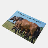 Tapis de porte personnalisé de cheval de baie (Incliné)