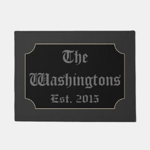 Tapis de porte personnalisé Halloween gothique