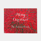 Tapis de porte personnalisé Joyeux Noël (Devant)