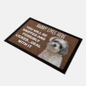 Tapis de porte personnalisé pour chien (Incliné)
