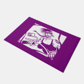 Tapis de porte pourpre de poussette (Incliné)