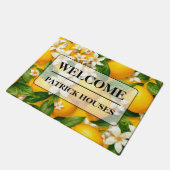 Tapis de porte printemps citronné et jasmin (Incliné)