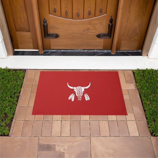 Tapis de porte Red Ghost Dance Buffalo (De plein air)
