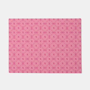 Tapis de porte rose sinistre Imprimé bandana Cowgi