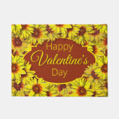 Tapis de porte Saint-Valentin Tournesol (Devant)