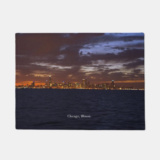 Tapis de porte Skyline de Chicago (Devant)