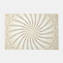 Tapis de porte Tourbillon Crème Beige