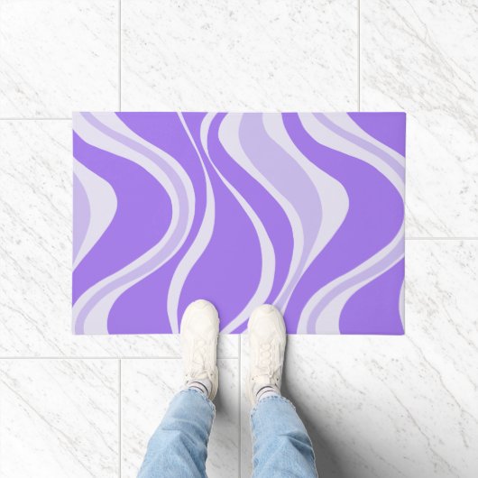 Tapis de porte Vagues Violettes (Intérieur)