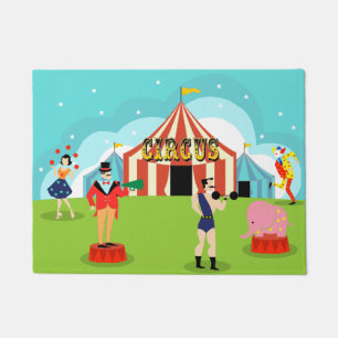Tapis de porte vintage de cirque