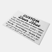 Tapis de portes grand format personnalisé 24 pouce (Incliné)