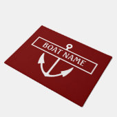 Tapis de quai nom de bateau (Incliné)