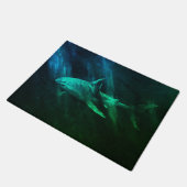 Tapis de requin bleu vert 18 x 24 (Incliné)