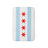 Tapis de salle de bain avec le drapeau de Chicago, (Devant (Vertical))