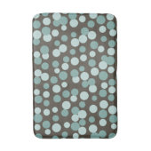 Tapis de salle de bain marron bleu points Retro Co (Devant (Vertical))