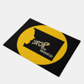 Tapis de sol Arrêtez la folie (Incliné)