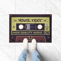 Tapis de sol Art Pop Cassette Rétro