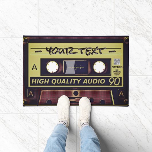 Tapis de sol Art Pop Cassette Rétro (Intérieur)
