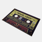 Tapis de sol Art Pop Cassette Rétro (Incliné)