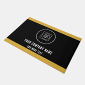Tapis de sol avec nom d'entreprise noir Ajouter un (Incliné)