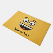 Tapis de sol avec visage souriant et bouche ouvert (Incliné)