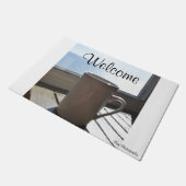 Tapis de sol avec vue sur l'océan Café (Incliné)