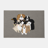 Tapis de sol Chiens, Chat, Poulet (Devant)