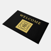 Tapis de sol d'affaires Logo Noir Moderne (Incliné)