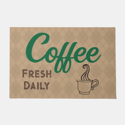 Tapis de sol de café rétro (Devant)
