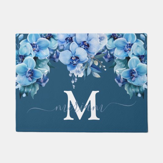 Tapis de sol de cuisine de luxe : Fleurs d'orchidé (Devant)