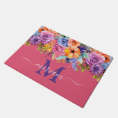 Tapis de sol de cuisine de luxe : fleurs printaniè (Incliné)